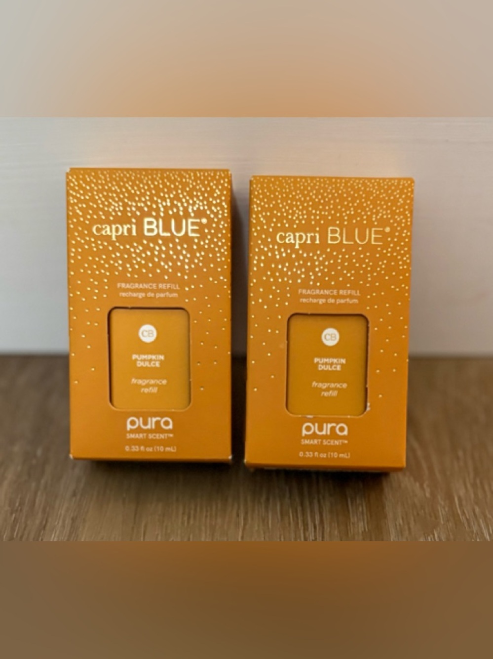 2 - PURA SMART SCENT Pumpkin Dulce CAPRI BLUE Home Fragrance Refill SET 2 NEW